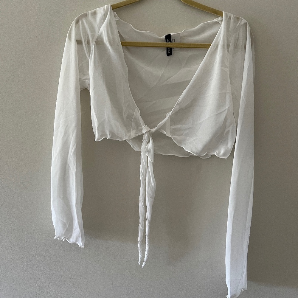 Mesh Cropped Cover Up!